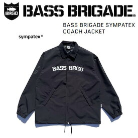 【BASS BRIGADE】バスブリゲード 2022秋冬 BASS BRIGADE SYMPATEX COACH JACKET コーチジャケット アウトドア フィッシング M/L/XL BLACK【あす楽対応】