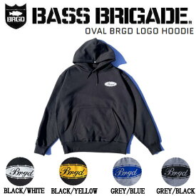 【BASS BRIGADE】バスブリゲード 2023春夏 OVAL BRGD LOGO HOODIE メンズ パーカー プルオーバー アウトドア フィッシング トップス M/L/XL 4カラー