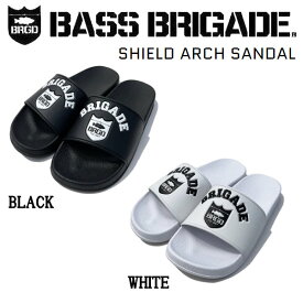 【BASS BRIGADE】バスブリゲード 2022春夏 SHIELD ARCH SANDAL メンズ シャワーサンダル スリッパ 内履き アウトドア フィッシング 釣り 2カラー 26/27/28【あす楽対応】