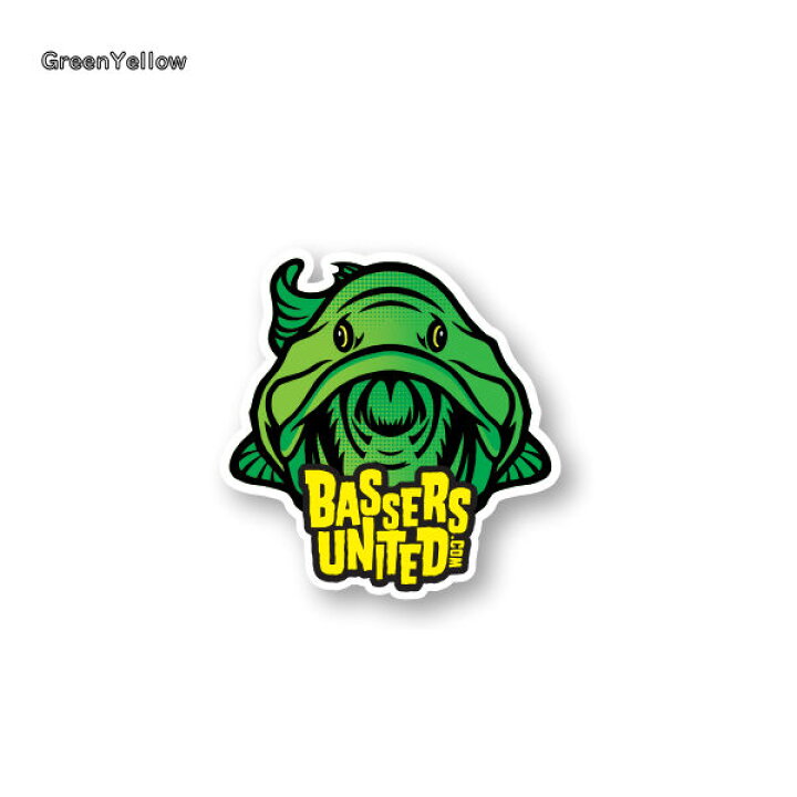 楽天市場】【BASSERS UNITED】バサーズユナイテッド Fish Logo Sticker 