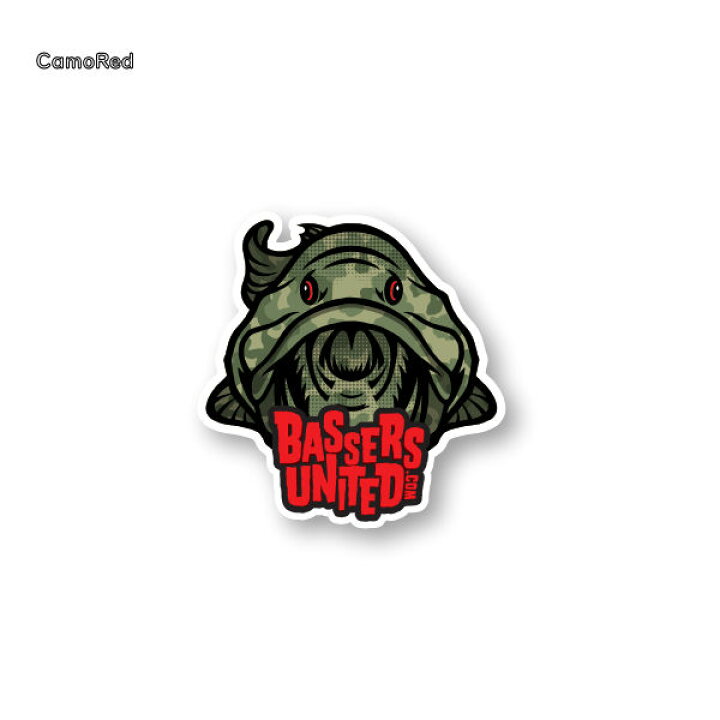 楽天市場】【BASSERS UNITED】バサーズユナイテッド Fish Logo Sticker 