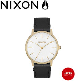 【NIXON】ニクソン THE PORTER 35 LEATHER ポーター35 レザー メンズ レディース ユニセックス ウォッチ 腕時計 GOLD/BLACK JPN 正規品