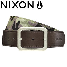 【NIXON】ニクソン FACTION REVERSIBLE BELT メンズリバーシブルベルト 迷彩 ストリート スケートボード S/M/L グリーン【正規品】【あす楽対応】