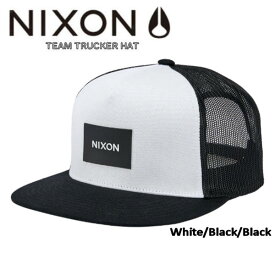 【NIXON】ニクソン Team Trucker Hat メンズ メッシュキャップ スナップバック 帽子 White/Black/BlackFreeサイズ