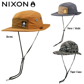 【NIXON】ニクソン Narrows Full Brim Hat メンズ レディース ハット アウトドア キャンプ サファリハット 帽子 サイズ Free（58cm/ドローコードサイズ調整）【あす楽対応】