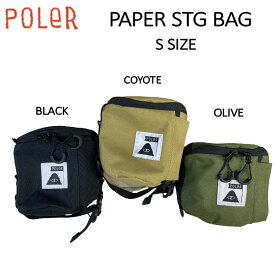 【POLER】ポーラー 2022モデル PL PAPER STG BAG Sサイズ トイレットペーパーケース キャンプ サイクロプス ギア アウトドア スケートボード スノーボード 正規品【あす楽対応】
