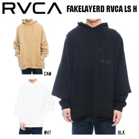 【RVCA】ルーカー 2020秋冬 RVCA メンズ FAKELAYERD RVCA LS H プルオーバーパーカー ロゴ フーディー プルオーバー サーフィン スケートボード 長袖 3カラー S/M/L【正規品】【あす楽対応】