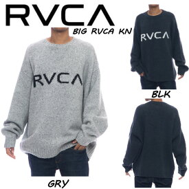 【RVCA】ルーカ BIG RVCA KNIT SWEATER メンズ セーター トップス ニット ストリート カジュアル アウトドア キャンプ S/M/L 2カラー【正規品】