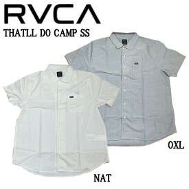 【RVCA】ルーカ 2022春夏 THATLL DO CAMP SS メンズ シャツ 半袖 スケートボード サーフィン トップス M/L/XL 2カラー【正規品】【あす楽対応】