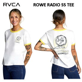 【RVCA】ルーカ 2022春夏【CAMILLE ROWE】ROWE RADIO SS TEE レディース 半袖 ショートスリーブ Tシャツ トップス S ホワイト【正規品】【あす楽対応】