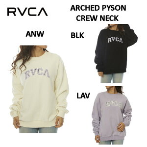RVCA ���[�J 2022�H�~ RVCA ���f�B�[�X ARCHED PYSON CREW NECK �g���[�i�[ �X�E�F�b�g�g�b�v�X �T�[�t�B�� �X�P�[�g�{�[�h ���� S/M 3�J���[�y���K�i�z