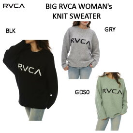 【RVCA】ルーカ BIG RVCA WOMAN's KNIT SWEATER レディース セーター トップス ニット ストリート カジュアル アウトドア キャンプ S/M 3カラー【正規品】