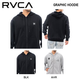 【RVCA】ルーカ 2023秋冬 メンズ RVCA SPORTS GRAPHIC HOODIE ジップアップパーカー 長袖 トップス スケートボード サーフィン ストリート S/M/L/XL 2カラー【正規品】