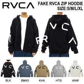 【RVCA】ルーカ 2023秋冬 メンズ FAKE RVCA ZIP HOODIE ジップアップパーカー ロゴ 長袖 トップス スケートボード サーフィン ストリート S/M/L/XL 5カラー【正規品】【あす楽対応】