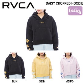 【RVCA】ルーカ 2023秋冬 レディース DAISY CROPPED HOODIE パーカー 長袖 トップス クロップ丈 スケートボード ストリート ジム ダンス S/M 3カラー【正規品】