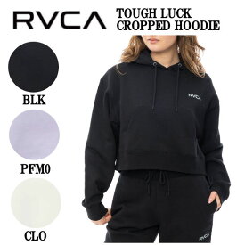 【RVCA】ルーカ 2024秋冬 レディース TOUGH LUCK CROPPED HOODIE パーカー セットアップトップス スポーツ ジム スケートボード アウトドア キャンプ スノボ M 2カラー【正規品】