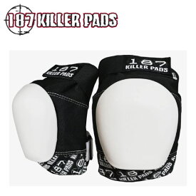 【187 KILLER PADS】187 キラーパッド PRO KNEE PAD プロテクター キッズ 大人 プロ ニーパッド 耐久性 フィット 膝パッド スケートボード BMX アクティビティJR/S/M/L/LX BK/WT【正規品】