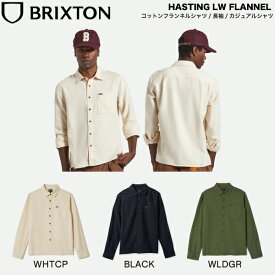 【BRIXTON】ブリクストン 2025秋冬 HASTING LW FLANNEL メンズ フランネルシャツ カーハート風 長袖トップス カジュアル スケートボード ストリート アウトドア キャンプ M/L/XL 3カラー【正規品】