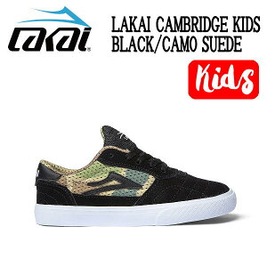 �yLAKAI�z���J�C LAKAI CAMBRIDGE KIDS �L�b�Y �P���u���b�W �X�P�[�g�{�[�h �X�P�[�g �V���[�Y ��� �l�C �C SK8 23cm BLACK/CAMO SUEDE�y���K�i�z