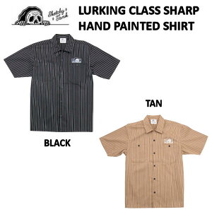 �yLURKING CLASS�z���[�L���O�N���X SHARP HAND PAINTED SHIRT SKETCHY TANK �����Y �J�W���A���V���c ���� �g�b�v�X �ݕt�� ���� �X�g���[�g �X�P�[�g�{�[�h �A�E�g�h�A �L�����v M/L/XL 2�J���[�y���K�i�z