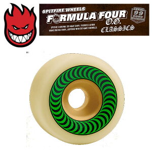 �ySPIT FIRE�zSPITFIRE WHEELS �X�s�b�g�t�@�C�A FORMULA FOUR OG CLASSIC 99DURO �N���V�b�N �E�B�[�� �X�P�[�g�{�[�h 52mm/53mm/54mm/55mm/56mm/58mm/60mm�i4��1�Z�b�g�j