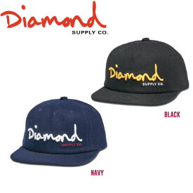 【DIAMOND SUPPLY CO】ダイアモンド 2017秋冬 OG SCRIPT UNCONSTRUCTED SNAPBACK HO17 スナップバック 帽子 キャップ 2カラー