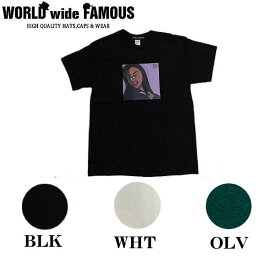 【WORLD WIDE FAMOUS】ワールドワイドフェイマス 2019春夏 RPT 半袖 Tシャツ クルーネック メンズ レディース YL・S・M・L・XL・2XL 3カラー ブラック ホワイト オリーブ