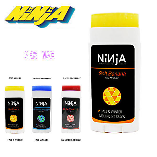 NINJA スケートボードワックス ninja-sk8wax ニンジャ SK8 WAX 驚きの価格が実現 バナナ メーカー直送 パイン スケボー ストロベリー パーツ スケートボード