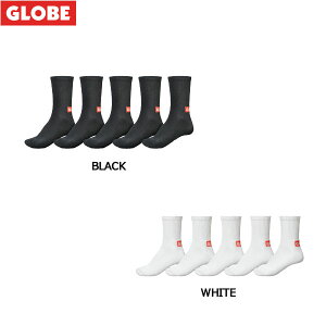 yGLOBEzO[u 2019t Minibar Crew Sock 5 Pack Y \bNX 5Zbg C XP[g{[h AEghA BLACK/WHITE yKiz