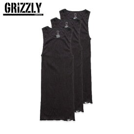 【GRIZZLY】グリズリー 2019春夏 GRIZZLY TAGLESS A-TANKS メンズ タンクトップ 3枚セット ノースリーブ S・M・L
