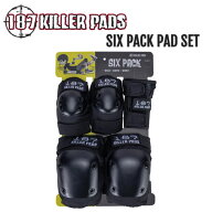 【187 KILLER PADS】187 キラーパッド SIX PACK プロテクター 大人 リストガード エルボーパッド ニーパ…