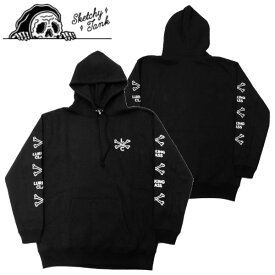 【SKETCHY TANK】スケッチータンク 2020秋冬 CROSS BONES 1 HOOD メンズ 長袖パーカー 2020HOLIDAY フーディー プルオーバー トップス M・L ・XL BLUCK ブラック【正規品】