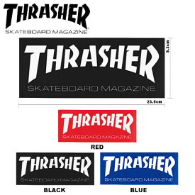 【THRASHER】スラッシャー SKATE MAG SUPER Sticker ステッカー スケートボード スケボー シール 23.5cm×9.3cm 3カラー【あす楽対応】