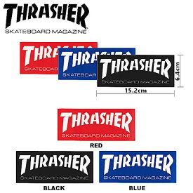 【THRASHER】スラッシャー SKATE MAG MEDIUM Sticker ステッカー スケートボード スケボー シール 15.2cm×6.4cm 3カラー【あす楽対応】