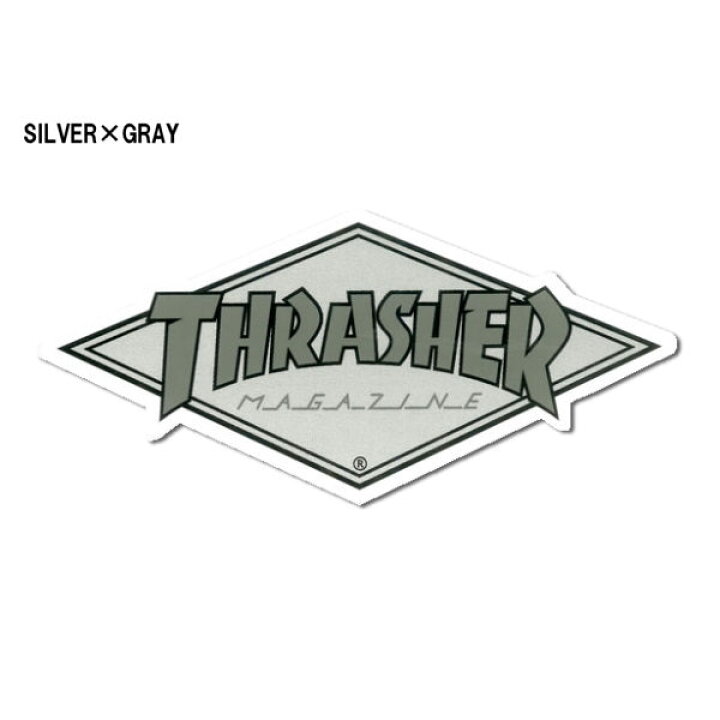 スケートボードのcaliforniastreetthrasher Sticker スラッシャー Mag 2 Box スケボー ステッカー Logo スケートボード Black Us企画 White