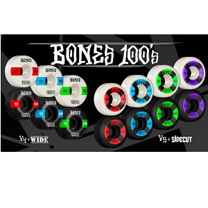 �yBONES BEARINGS�z�{�[���Y�x�A�����O BONES 100s V4 WIDE �X�P�[�g�{�[�h �E�B�[�� /52mm/53mm/54mm�y�����y�Ή��z