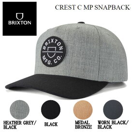 【BRIXTON】ブリクストン 2022春夏 CREST C MP SNAPBACK メンズ スナップバック キャップ 帽子 ONE SIZE 4カラー【正規品】【あす楽対応】