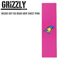 【GRIZZLY】グリズリー INSIDE OUT OG BEAR GRIP SHEET PINK グリップテープ デッキテープ スケートボー…