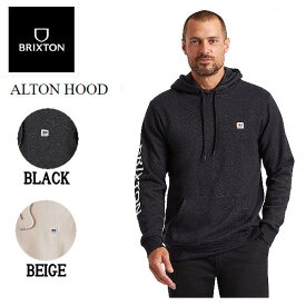 【BRIXTON】ブリクストン 2022秋冬 ALTON HOOD メンズ パーカー フード スケートボード キャンプ アウトド ア M/L ブラック【正規品】
