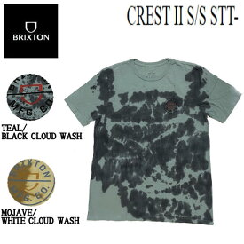 【BRIXTON】ブリクストン 2022春夏 CREST II S/S STT メンズ Tシャツ 半袖 タイダイ スケートボード サーフィン トップス M/L/XL 2カラー【あす楽対応】