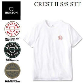 【BRIXTON】ブリクストン 2023春夏 CREST II S/S STT メンズ Tシャツ 半袖 スケートボード サーフィン トップス M/L/XL 3カラー【あす楽対応】