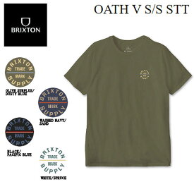 【BRIXTON】ブリクストン 2023春夏 OATH V S/S STT メンズ Tシャツ 半袖 スケートボード サーフィン トップス S/M/L/XL 4カラー【あす楽対応】