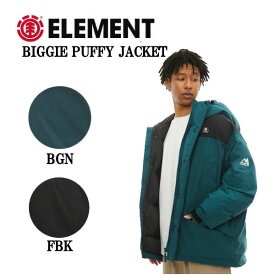 【ELEMENT】エレメント 2022年秋冬 メンズ BIGGIE PUFFY JACKET ジャケット フード ダウン アウター ストリート M/L/XL 2カラー【正規品】【あす楽対応】