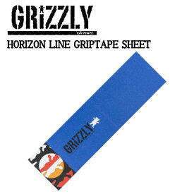 【GRIZZLY】グリズリー HORIZON LINE GRIPTAPE SHEET グリップテープ デッキテープ スケートボード SKATEBOARD Griptape 9×33 ブルー【正規品】【あす楽対応】