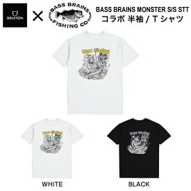 【BRIXTON】ブリクストン 2024春夏 BASS BRAINS MONSTER S/S STT メンズ 半袖 Tシャツ トップス ティーシャツ TEE バス釣り フィッシング アウトドア キャンプ M/L 2カラー【正規品】