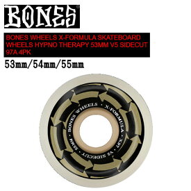 【BONES BEARINGS】ボーンズベアリング BONES WHEELS X-FORMULA HYPNO THERAPY SKATEBOARD WHEELS 97A V5 4PK スケートボード ウィール 52/53/54