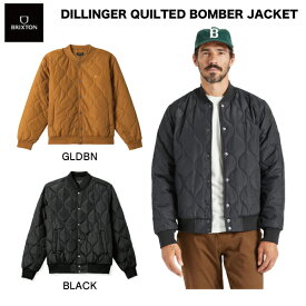 【BRIXTON】ブリクストン 2023秋冬 DILLINGER QUILTED BOMBER JKT メンズ ジャケット アウター ストリート スケートボード S/M/L/XL 2カラー【正規品】