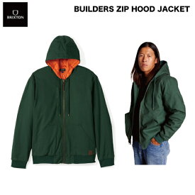 【BRIXTON】ブリクストン 2023秋冬 BUILDERS ZIP HOOD JACKET メンズ フードジャケット ジップアップ アウター S/M/L/XL【正規品】【あす楽対応】