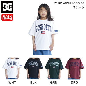 �yDC Shoes�z�f�B�[�V�[�V���[�Y 23 KD ARCH LOGO SS �L�b�Y �j�̎q �q�ǂ� T�V���c ���� �e�B�[�V���c �g�b�v�X �X�P�[�g�{�[�h �X�g���[�g �A�E�g�h�A 120/130/140/150/160 4�J���[�y���K�i�z