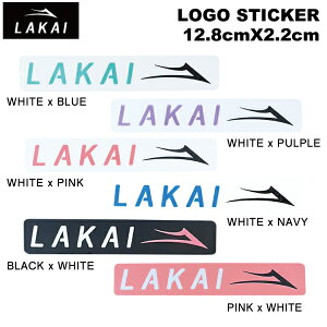 �yLAKAI�z���J�C Logo Sticker ���S �X�e�b�J�[ �V�[�� �X�P�[�g�{�[�h �X�g���[�g 12.8cmx2.2cm 6�J���[�y���K�i�z